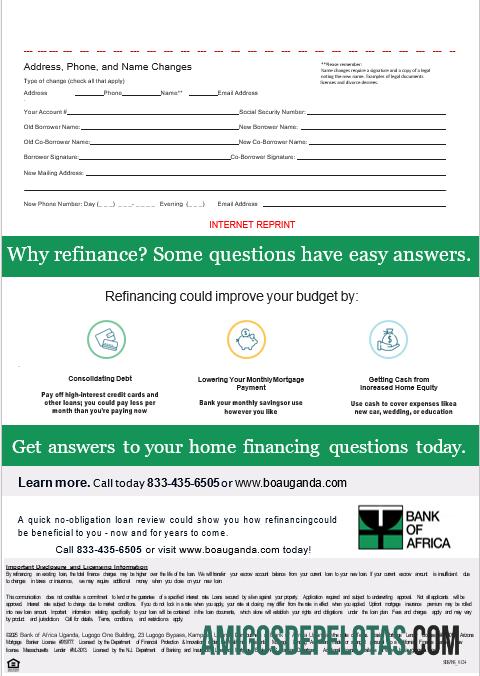 Declaração de hipoteca do Banco da África de Uganda em formatos Word e PDF, 3 páginas 3 modelo